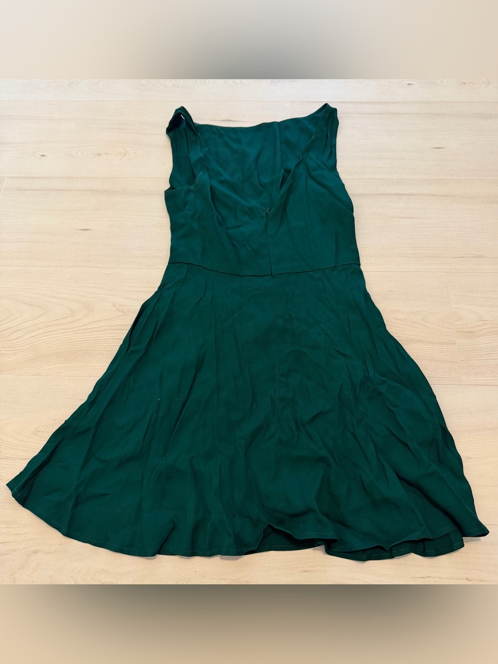 Reformation Deep Green Sleeveless Mini Dress size 2 - Picture 3 of 4